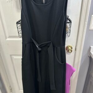 AB Studio Blue Sleeveless Sheath Dress for Work